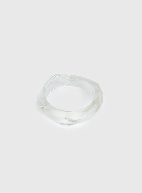 Whirl Resin Cuff Clear