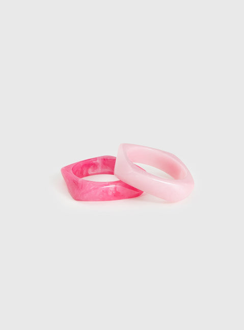 Billy Resin Cuff Pack Pink