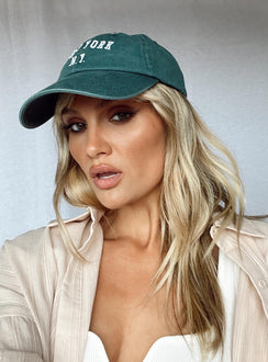 New York Dad Cap Green