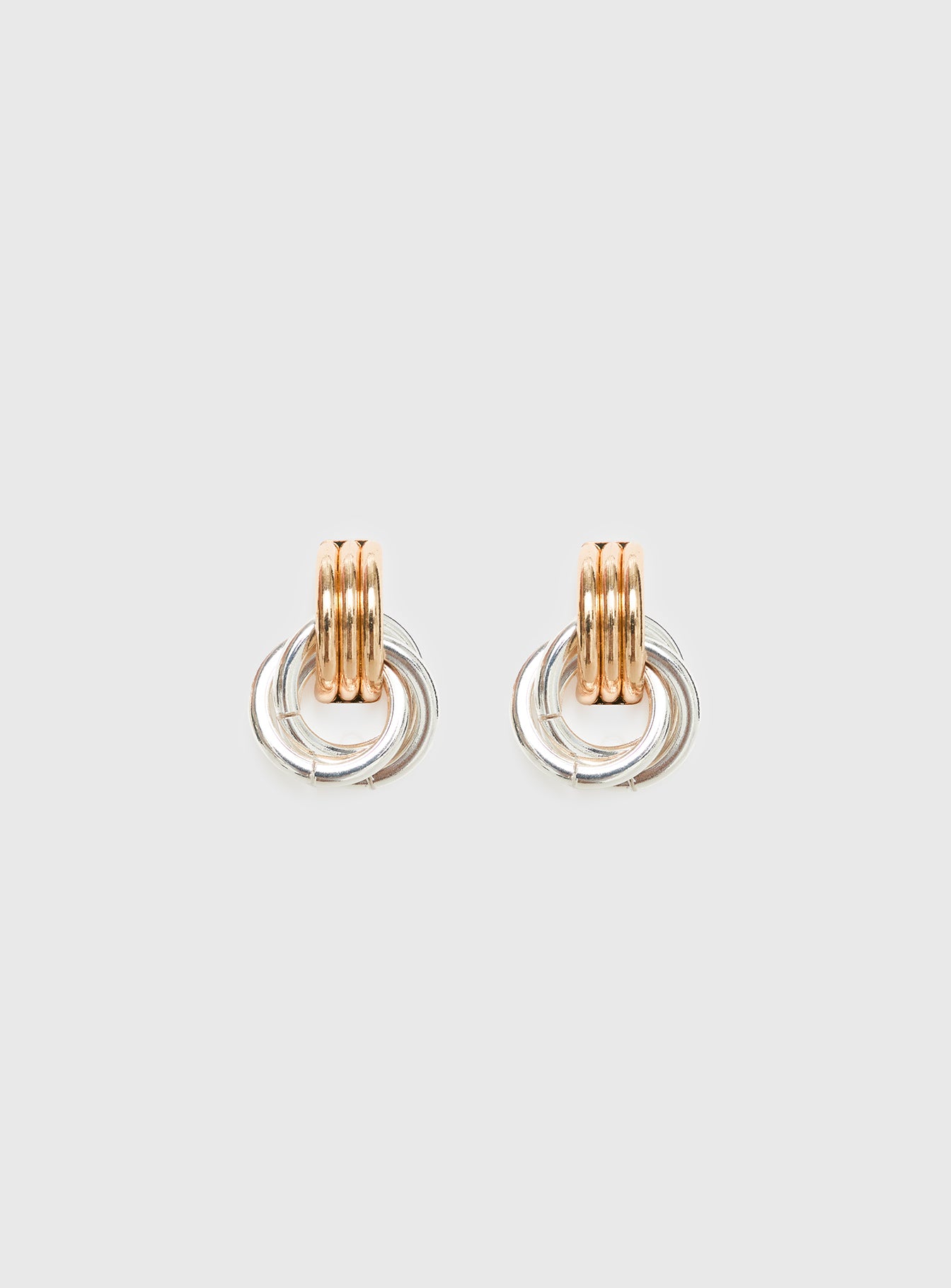 Trishy Linked Earrings Gold / Silver