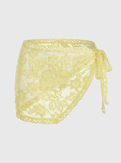 Wrenn Sheer Tie Waist Belt Lemongrass