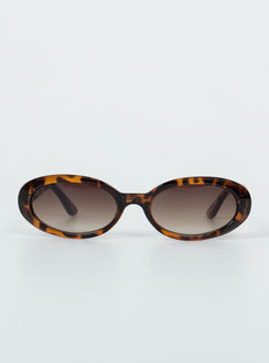 Rounded frame Tort frame Moulded nose bridge Brown tinted lenses