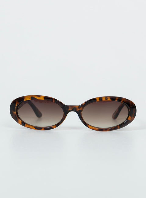 Rounded frame Tort frame Moulded nose bridge Brown tinted lenses