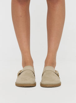 Billini Orlin Slides Desert Faux Suede