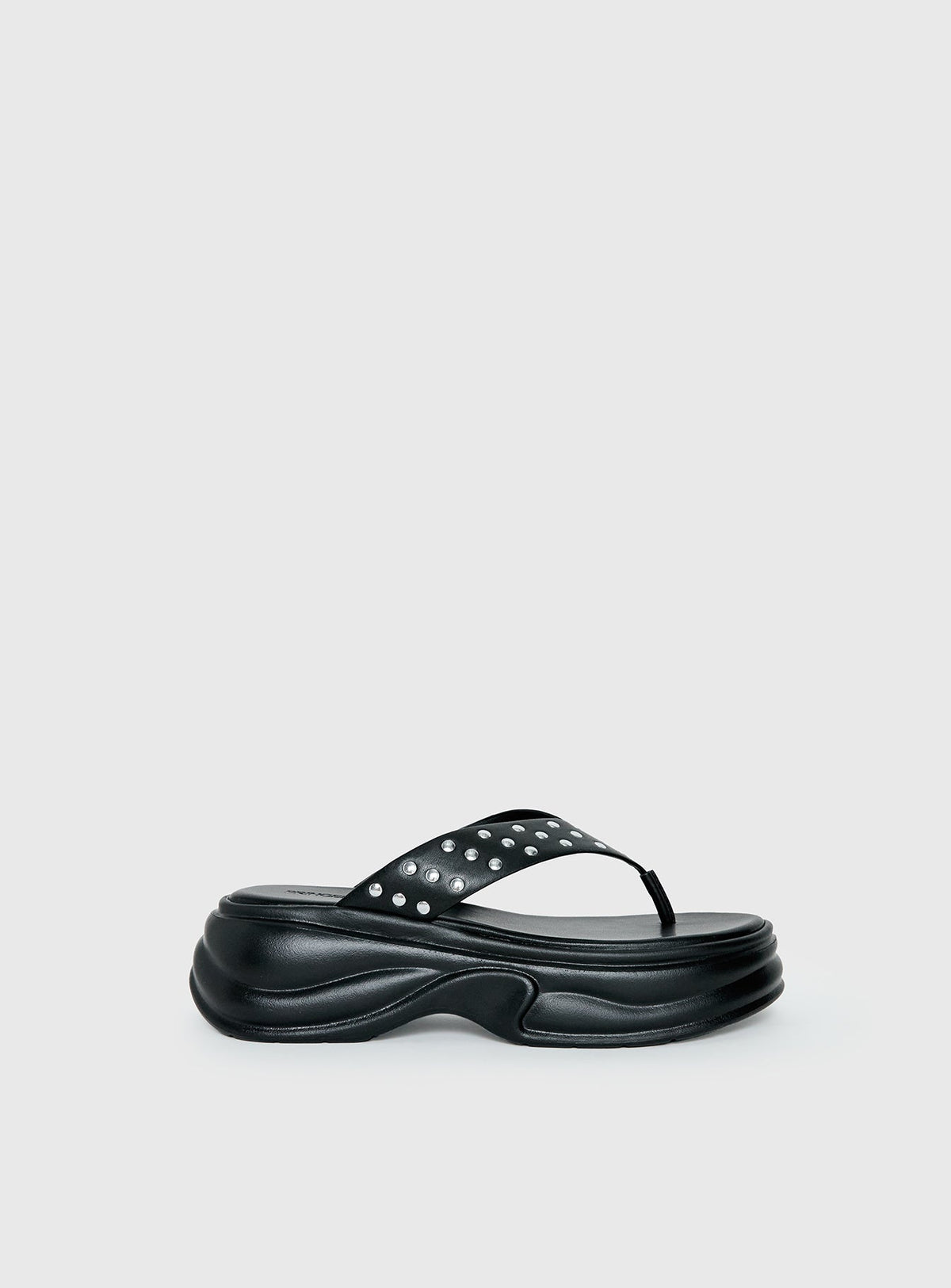 Fienna Platform Thong Sandals Black
