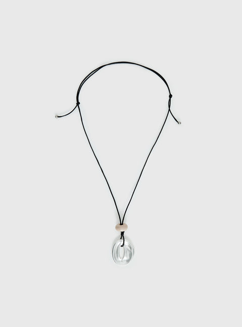 Notting Hill Long Necklace Silver