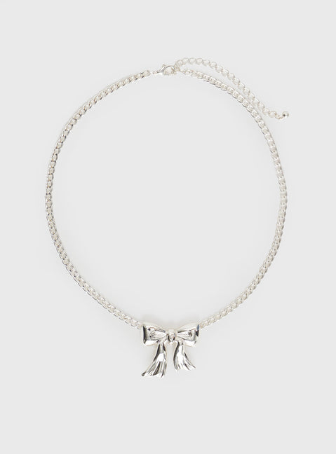 Quarts Necklace Silver