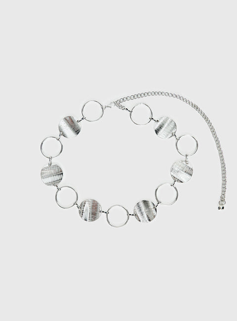 Dawna Circle Belt Silver