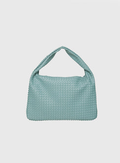 Shoulder bag Faux leather material, fixed handle, weave design, three internal pocket design, zip fastening Fully lined