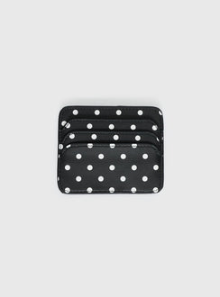 Kiss Of Life Cardholder Black Polka