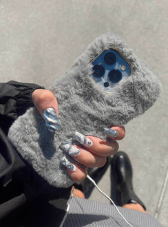 Camille Textured iPhone Case Grey