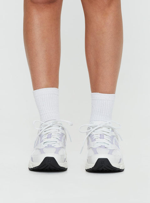 Sneakers Mesh netting throughout, lace-up fastening, pull tab at heel Treaded sole, Padded footbed