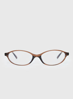 Life Begins Blue Light Glasses Light Brown