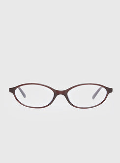 Life Begins Blue Light Glasses Brown