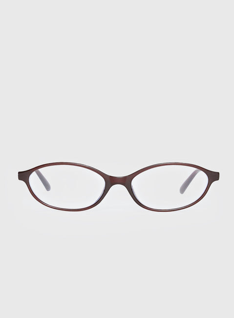 Life Begins Blue Light Glasses Brown