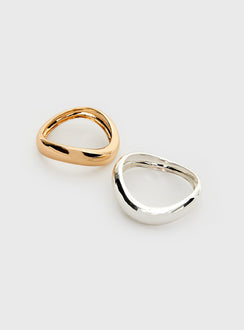 Softer Side Bangle Pack Silver / Gold