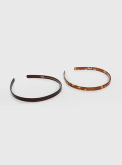 Jasmanie Headband Pack Tort / Chocolate