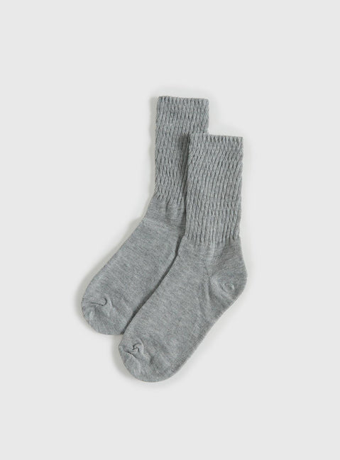 Sama Slouch Sock Grey
