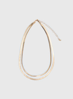 Follow Emotions Layered Necklace Gold