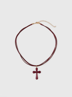 The Boy Is Mine Necklace Red