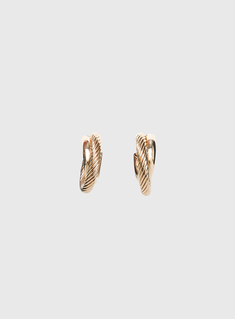 Aster Layered Hoops Gold