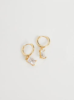 Carlington Gold Plated Teardrop Earrings Gold