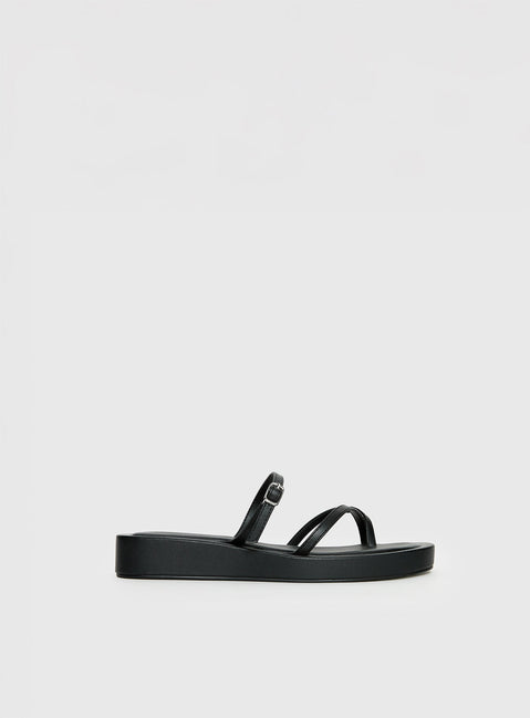 Riki Mini Belt Sandals Black