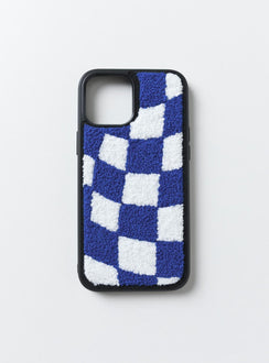 iPhone case Princess Polly Exclusive 50% plastic 50% polyester Faux fur material Check print  Rubber edges 