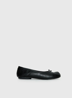 Therapy Harajuku Split Toe Ballet Flats Black