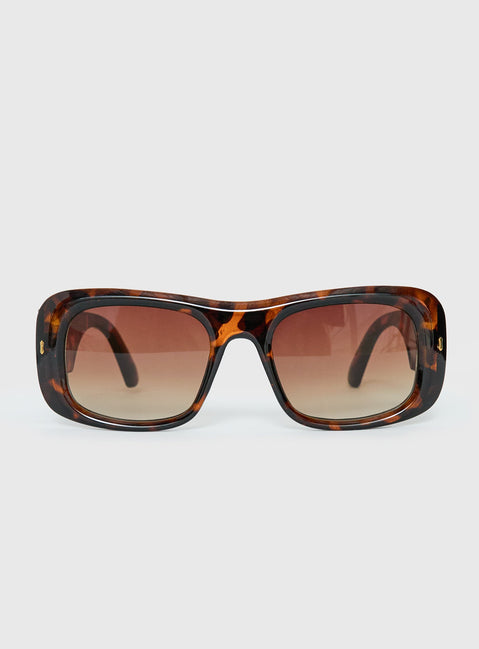 Amena Oversized Sunglasses Tort