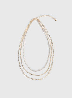 Gleaming Necklace Gold