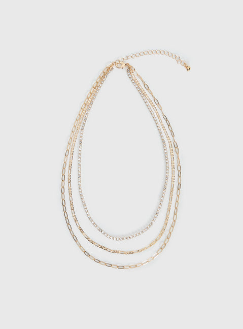 Gleaming Necklace Gold