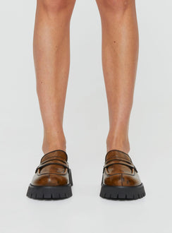 Grayson Mule Loafers Brown