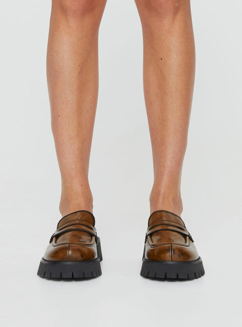 Grayson Mule Loafers Brown