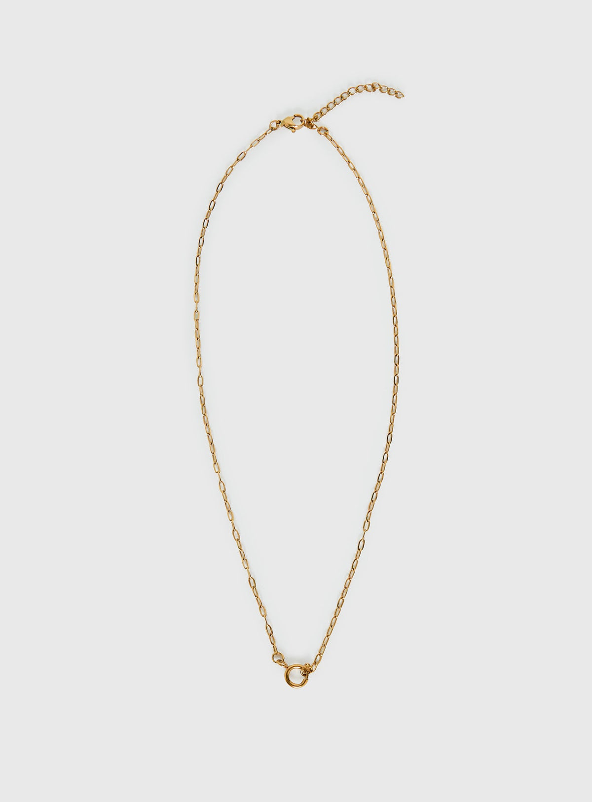 Zephry Gold Plated Link Chain Necklace Gold