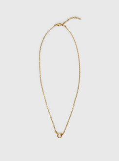 Zephry Gold Plated Link Chain Necklace Gold