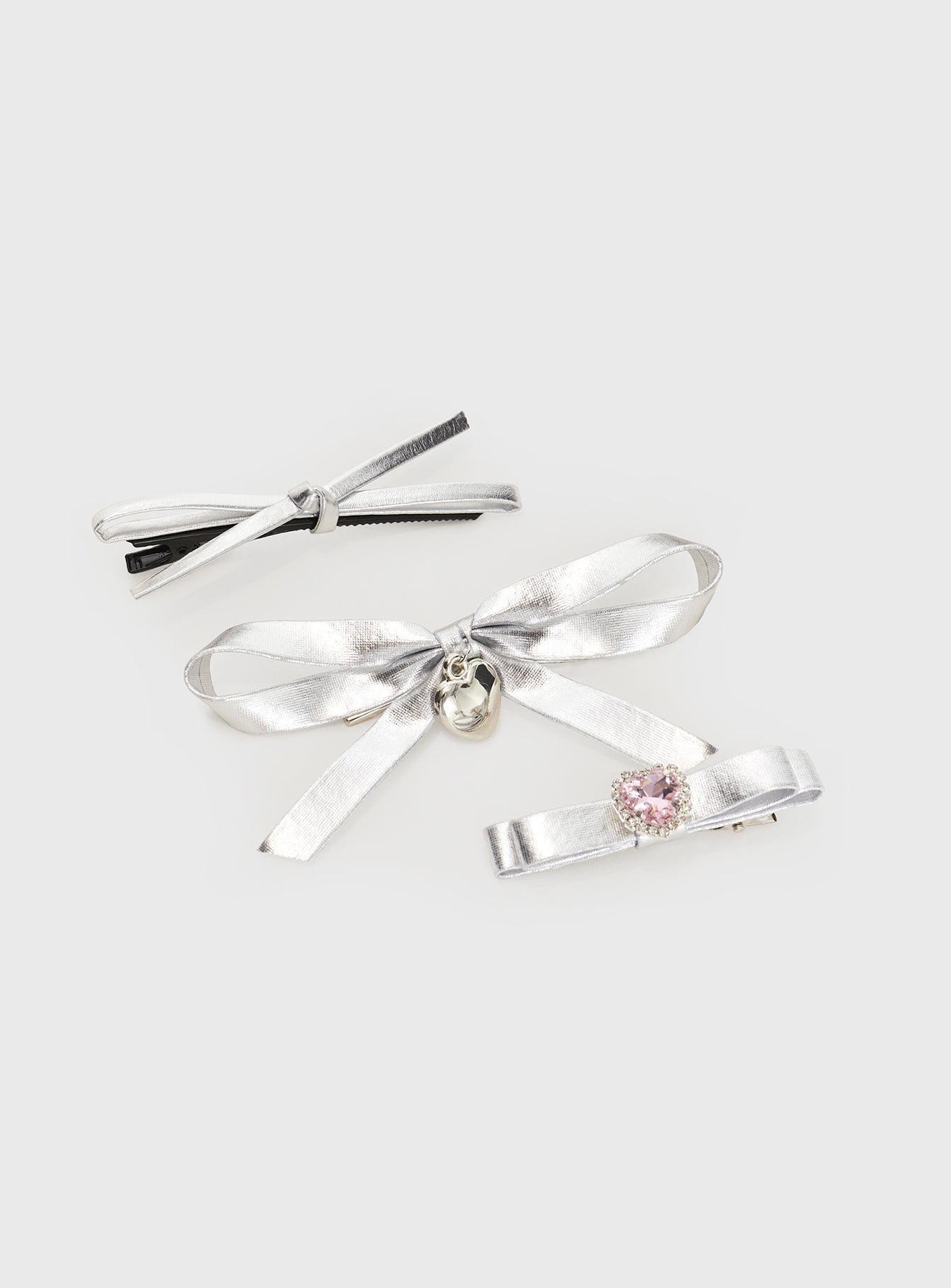 Mich Hair Clip Pack Silver