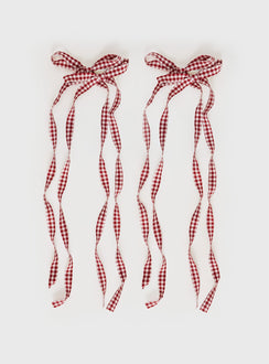 Tinashel Hair Bow Red