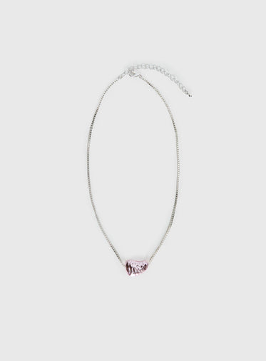 Living Large Pendant Necklace Pink