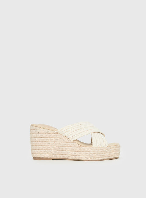 Therapy Ezra Wedge Heels Natural