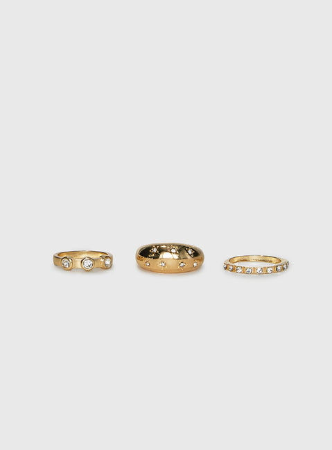 Siella Ring Pack Gold