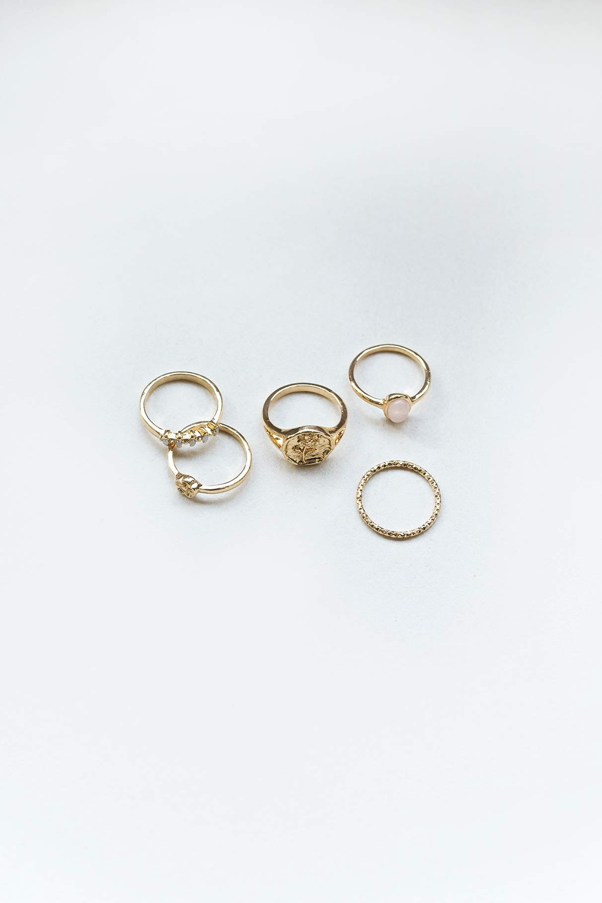 Sonia Ring Pack Gold