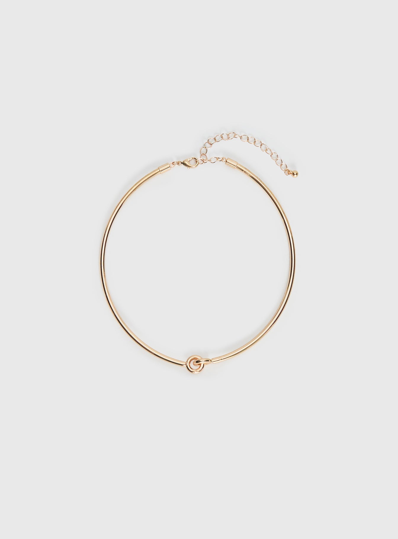 Most Wanted Knot Detail Necklace Gold