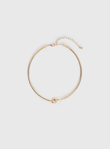Most Wanted Knot Detail Necklace Gold