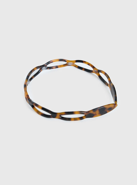 Slow Dance Headband Dark Tort