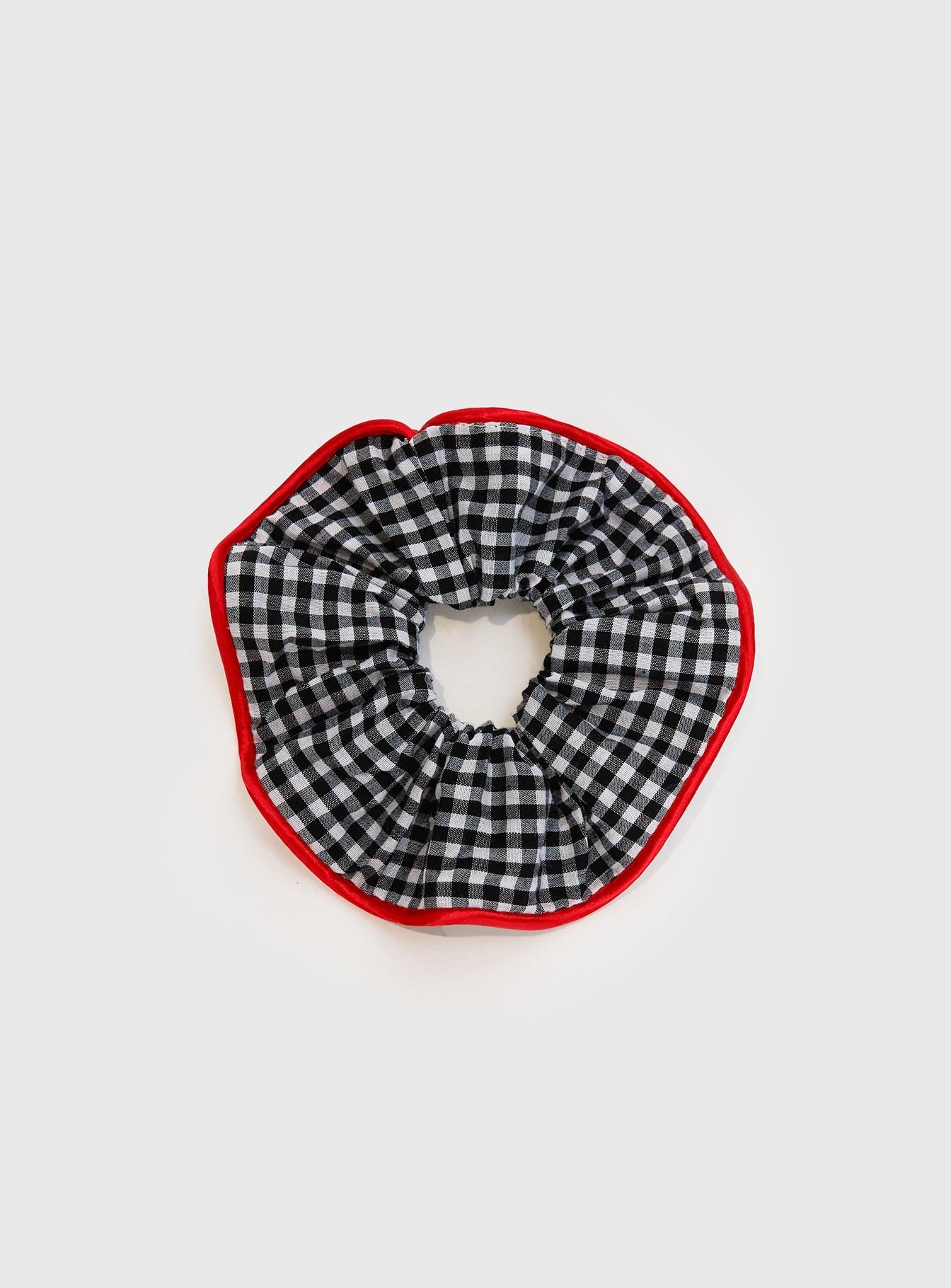 Every Second Scrunchie Black Gingham
