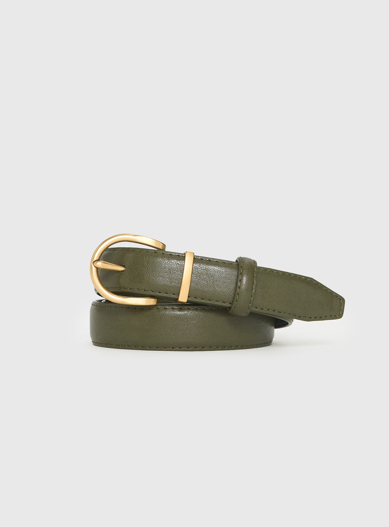 Jaslynn Belt Olive / Gold