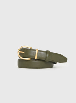 Jaslynn Belt Olive / Gold