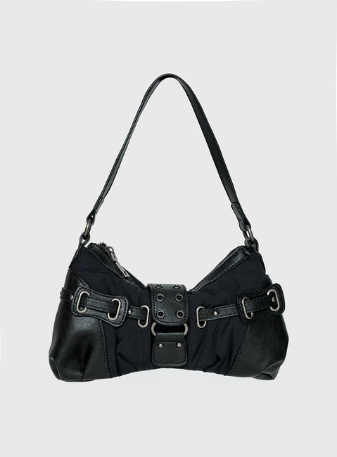 Doyers Street Shoulder Bag Black / Silver