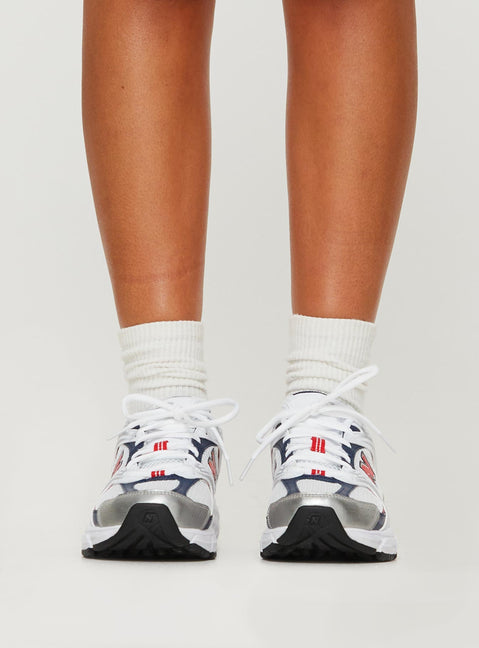 Sneakers Mesh netting throughout, lace-up fastening, pull tab at heel